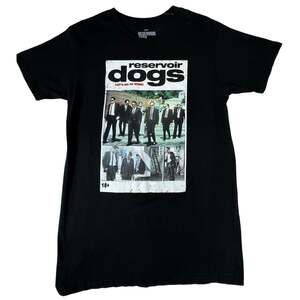 Reservoir Dogs T Shirt M Black Lets Go To Work Tarantino Movie Graphic NWOT